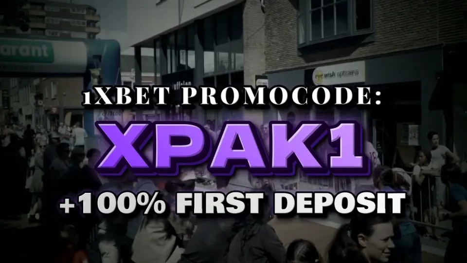 1xBet welcome bonus with promo code XPAK1 at registration